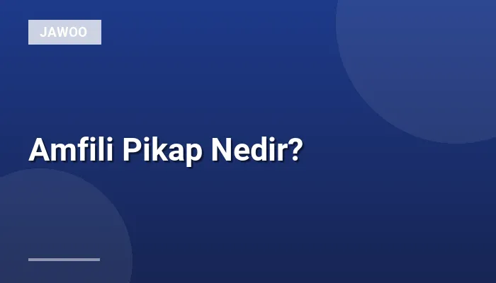 Amfili Pikap Nedir?