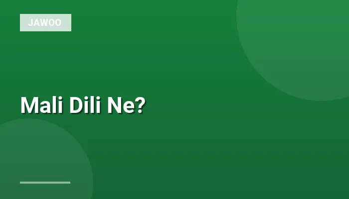 Mali Dili Ne?
