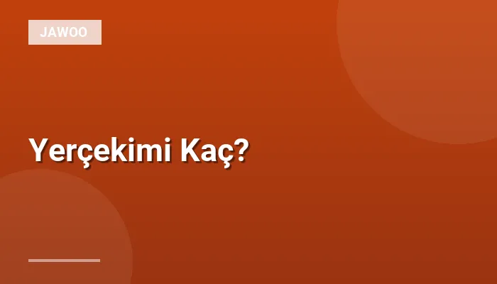 Yerçekimi Kaç?